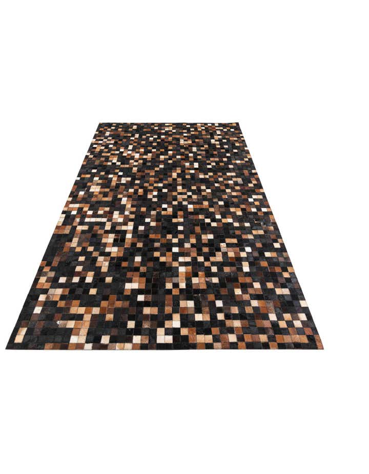 5' x 8' Cowhide Leather Rug