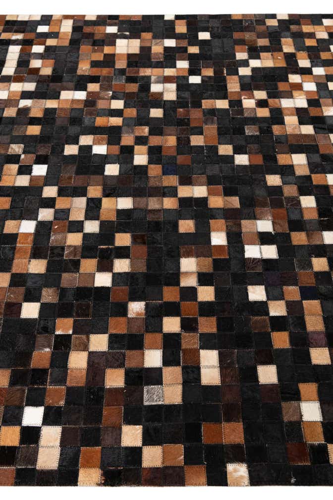5' x 8' Cowhide Leather Rug