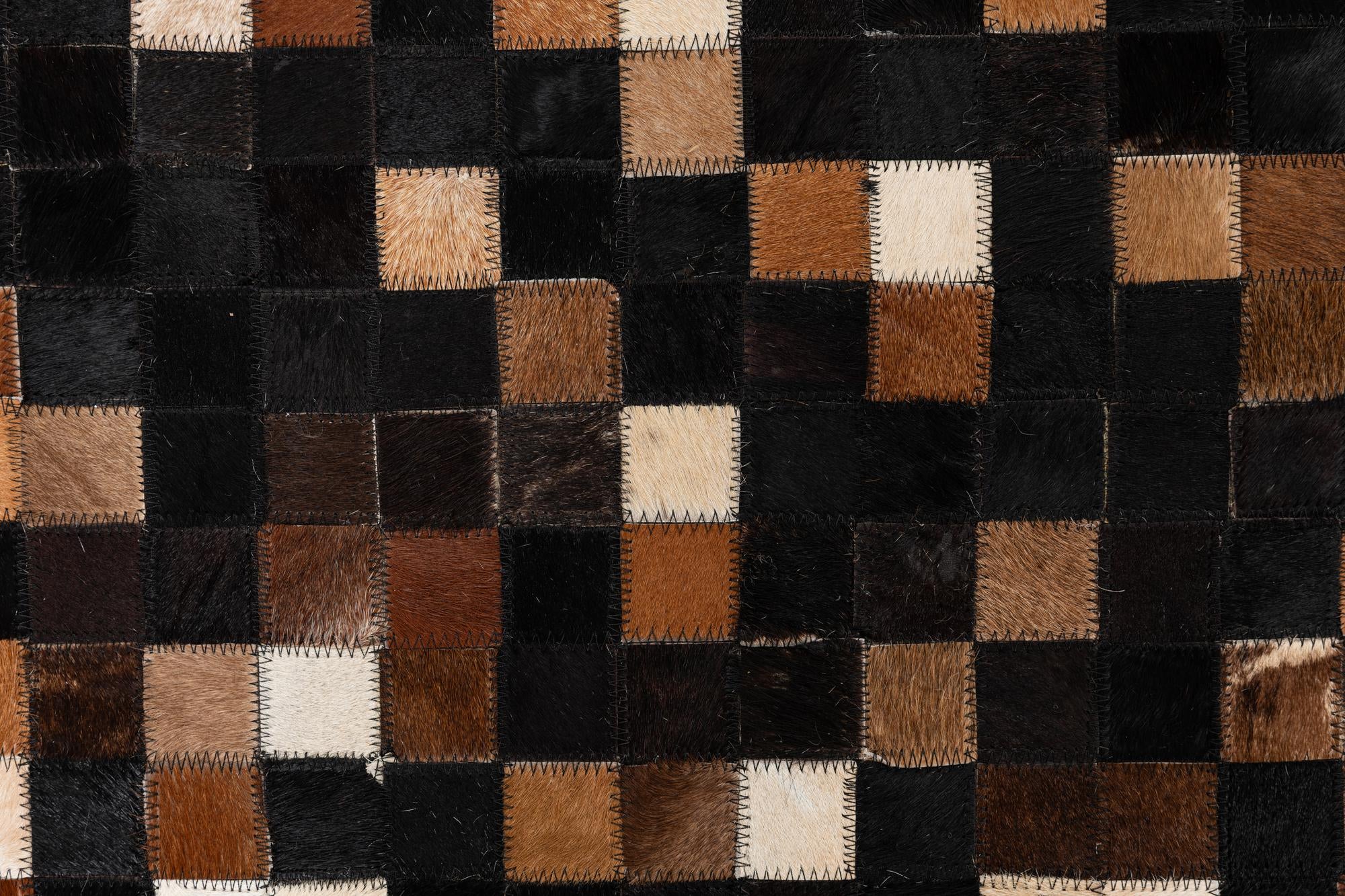 5' x 8' Cowhide Leather Rug