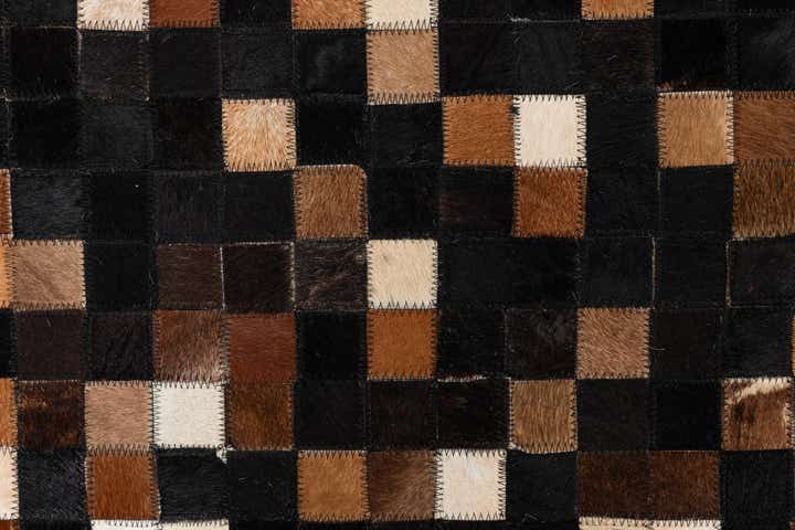 5' x 8' Cowhide Leather Rug