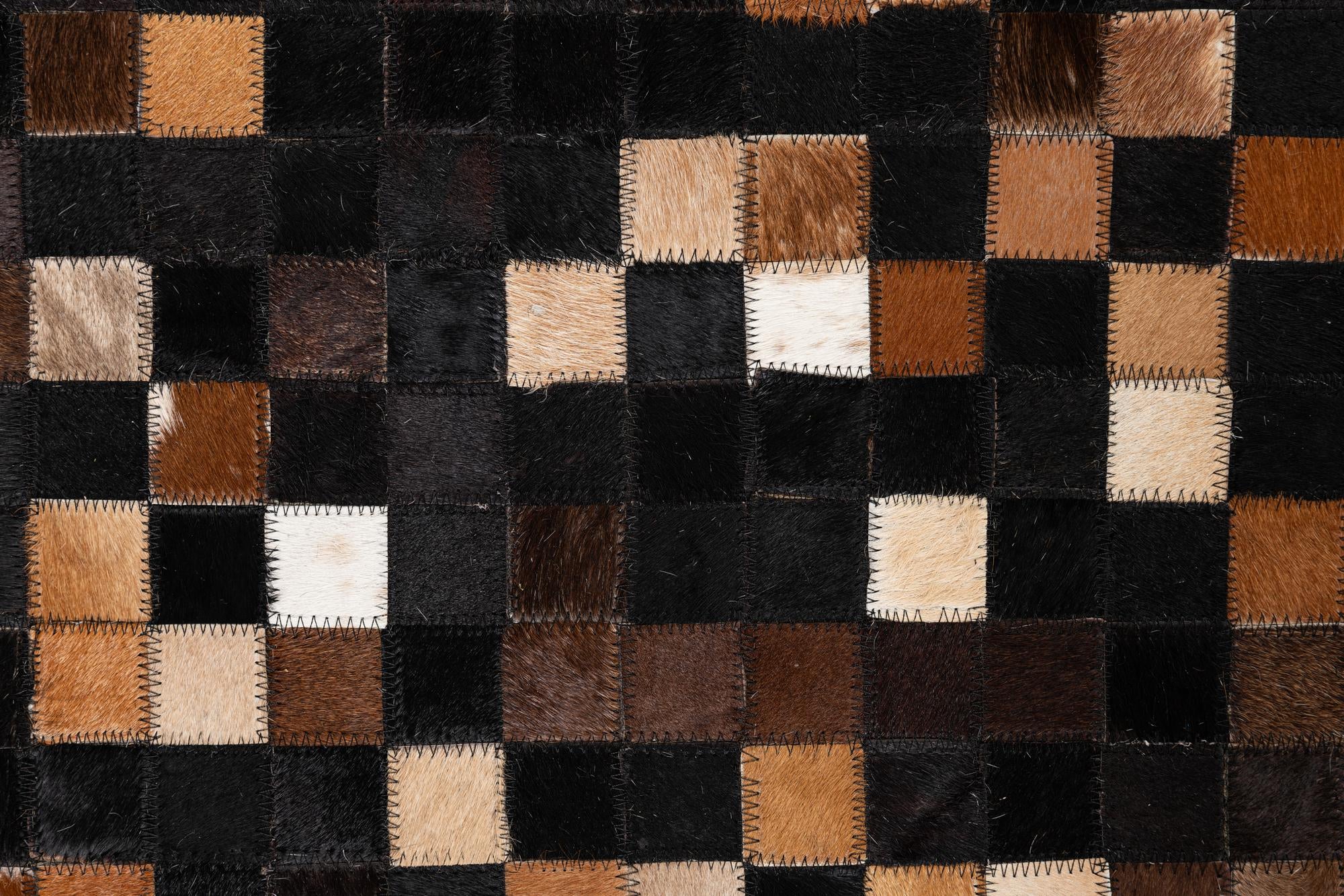 5' x 8' Cowhide Leather Rug