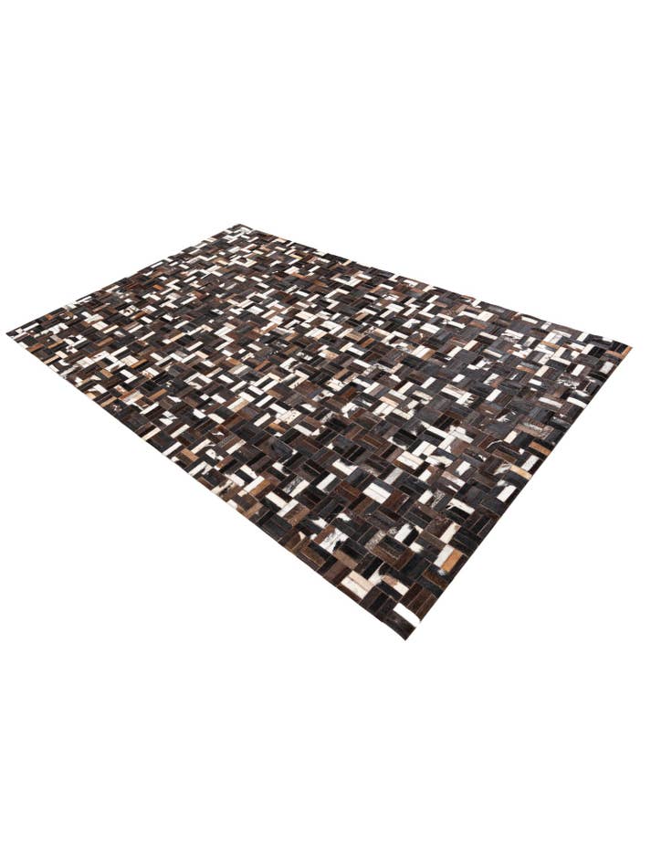 Detail image of 5' x 7' 8 Cowhide Leather Rug