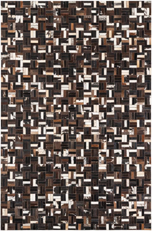 Detail image of 5' x 7' 8 Cowhide Leather Rug