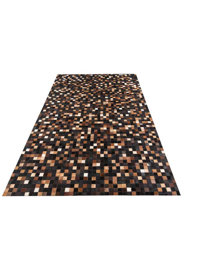 5' x 8' Cowhide Leather Rug
