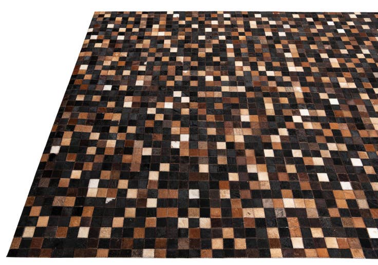 Detail image of 5' x 8' Cowhide Leather Rug