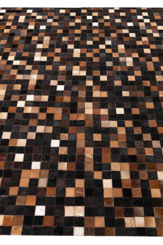 5' x 8' Cowhide Leather Rug