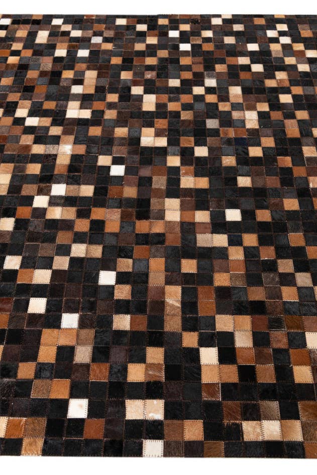 Detail image of 5' x 8' Cowhide Leather Rug
