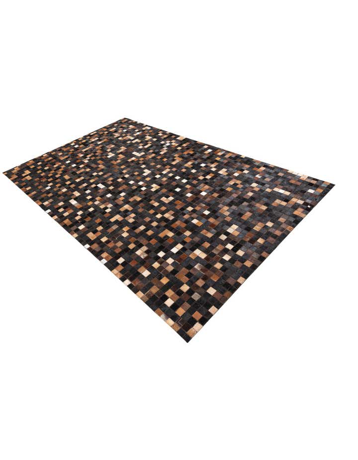 5' x 8' Cowhide Leather Rug