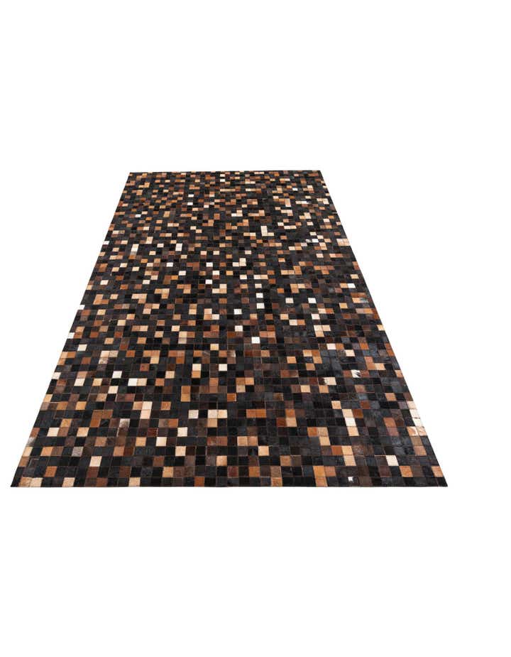 5' x 8' Cowhide Leather Rug