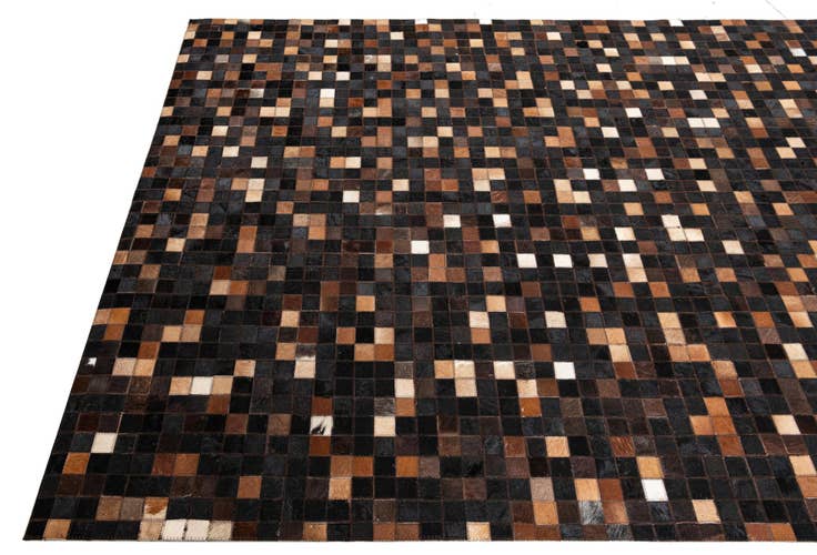 Detail image of 5' x 8' Cowhide Leather Rug