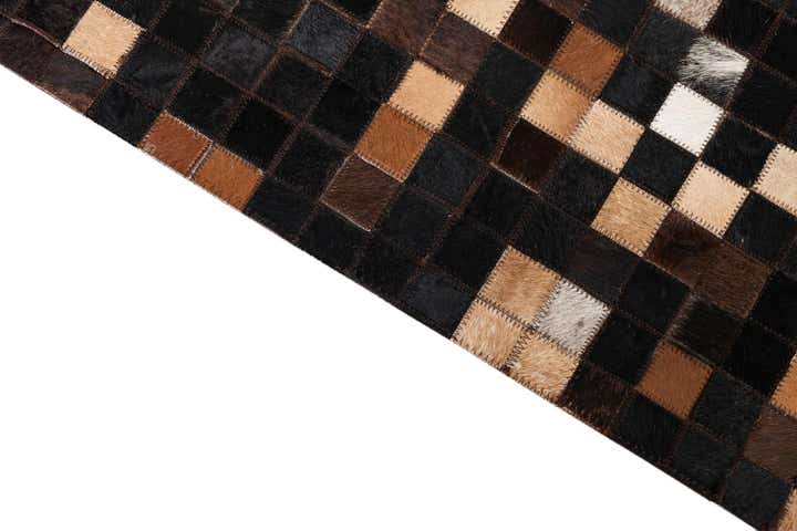 5' x 8' Cowhide Leather Rug