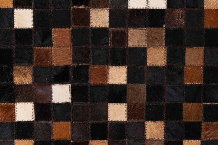 5' x 8' Cowhide Leather Rug
