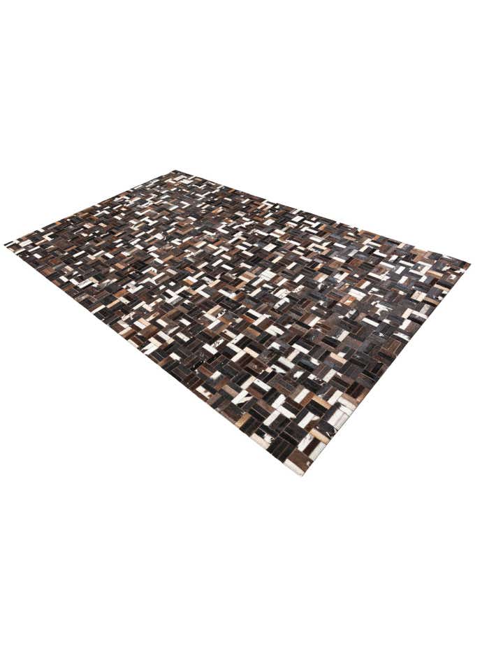 5' x 8' Cowhide Leather Rug