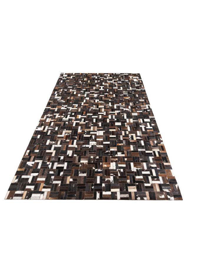 5' x 8' Cowhide Leather Rug