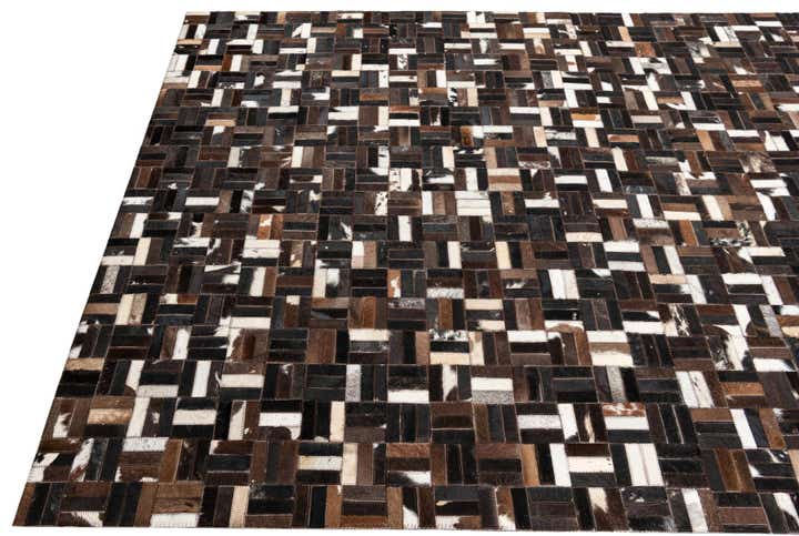 5' x 8' Cowhide Leather Rug