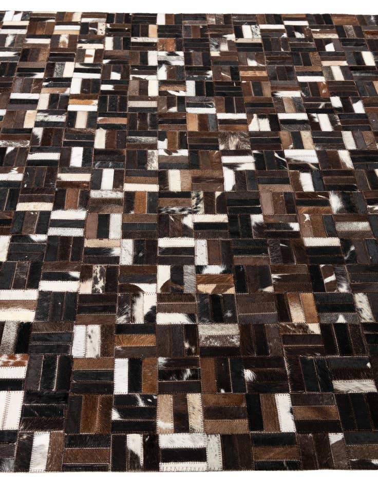 Detail image of 5' x 8' Cowhide Leather Rug