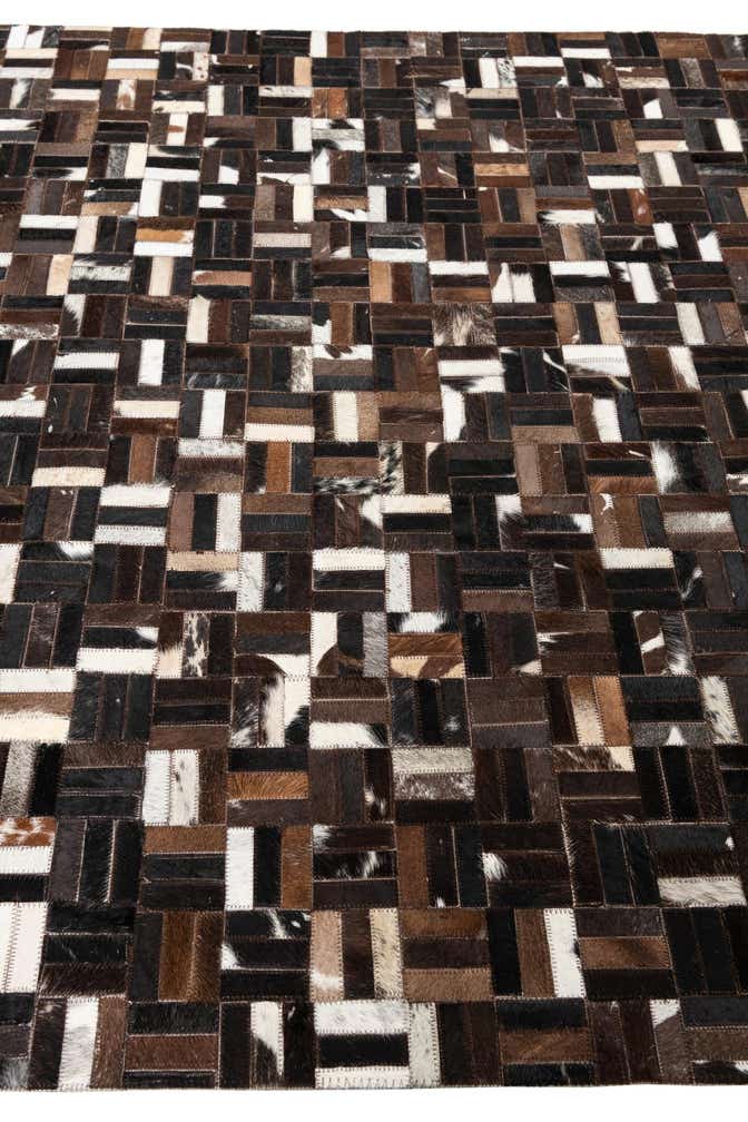 5' x 8' Cowhide Leather Rug