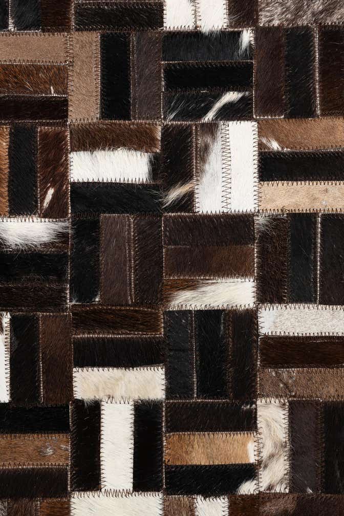 5' x 8' Cowhide Leather Rug