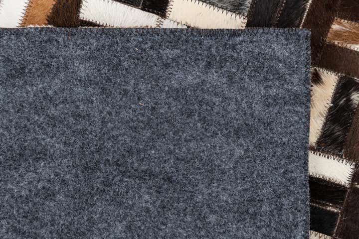 5' x 8' Cowhide Leather Rug