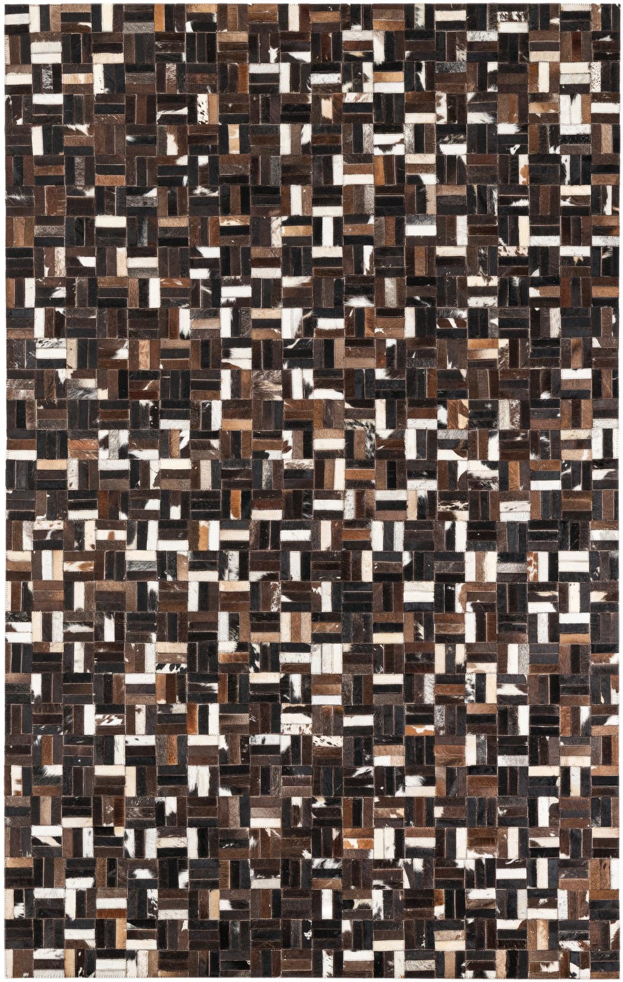 5' x 8' Cowhide Leather Rug