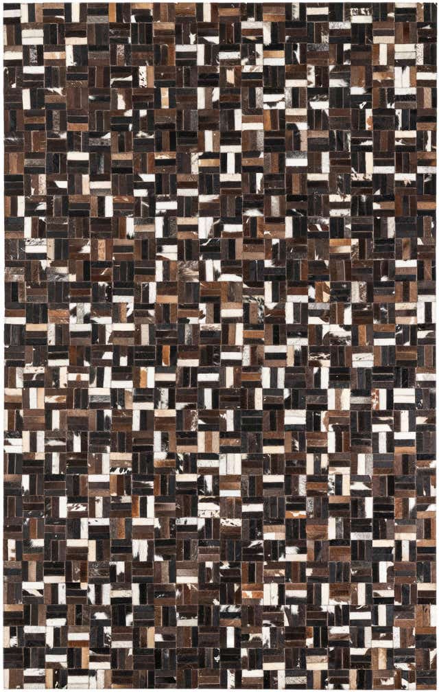 5' x 8' Cowhide Leather Rug