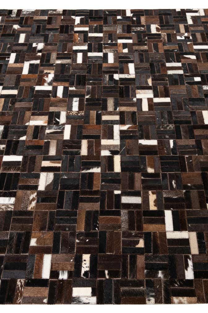 5' x 7' 10 Cowhide Leather Rug