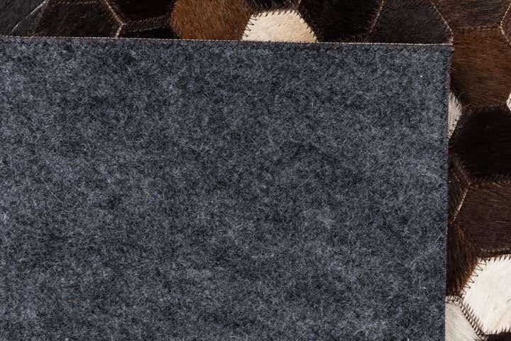 5' 1 x 8' Cowhide Leather Rug