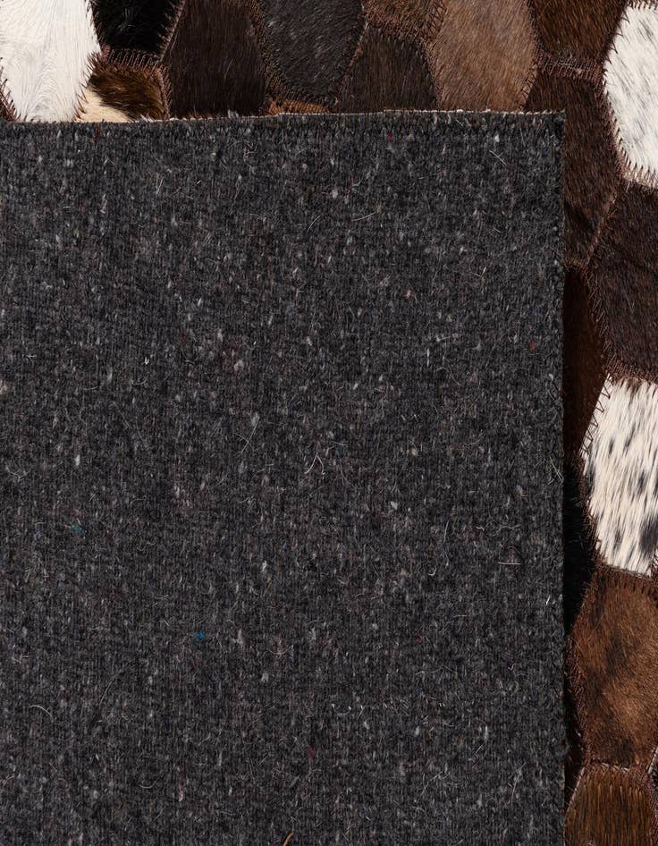 Detail image of 5' 1 x 8' 2 Cowhide Leather Rug
