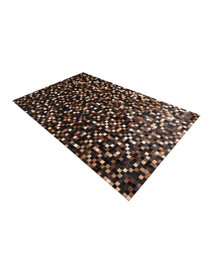 5' x 8' Cowhide Leather Rug