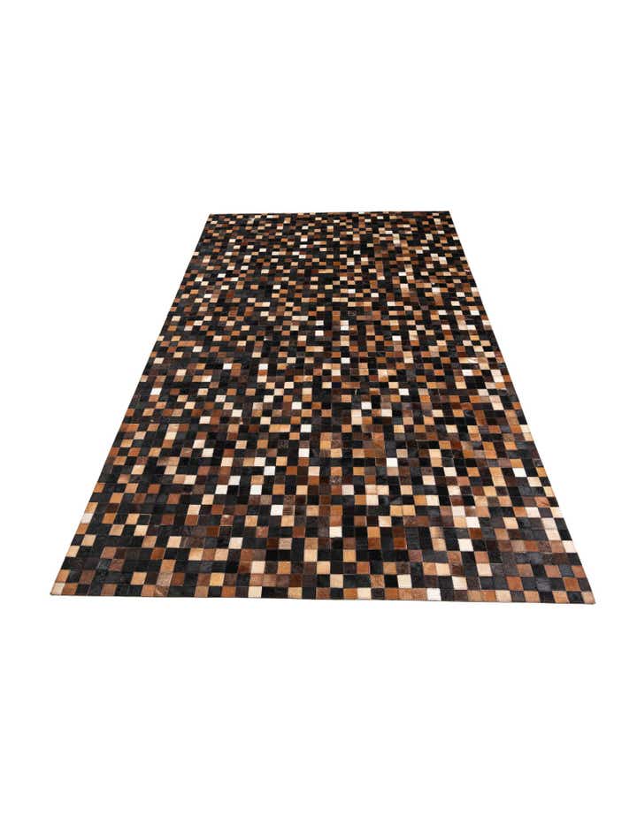 5' x 8' Cowhide Leather Rug