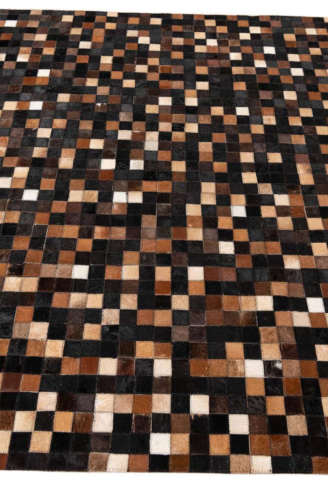 5' x 8' Cowhide Leather Rug