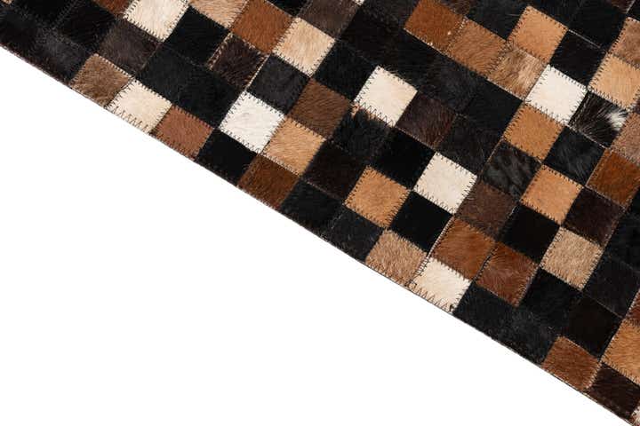 5' x 8' Cowhide Leather Rug