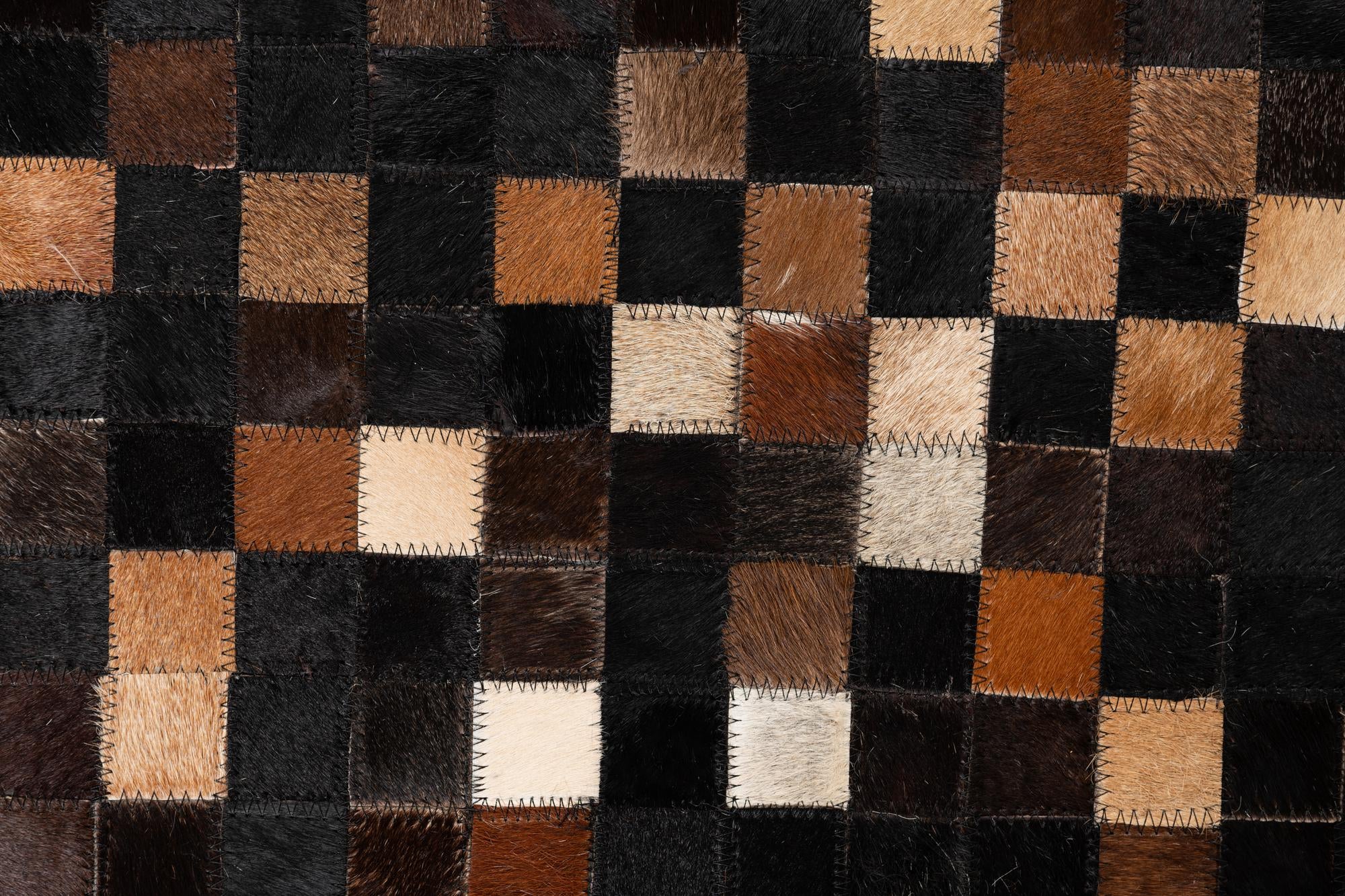 5' x 8' Cowhide Leather Rug