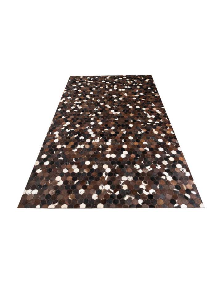 5' x 7' 10 Cowhide Leather Rug