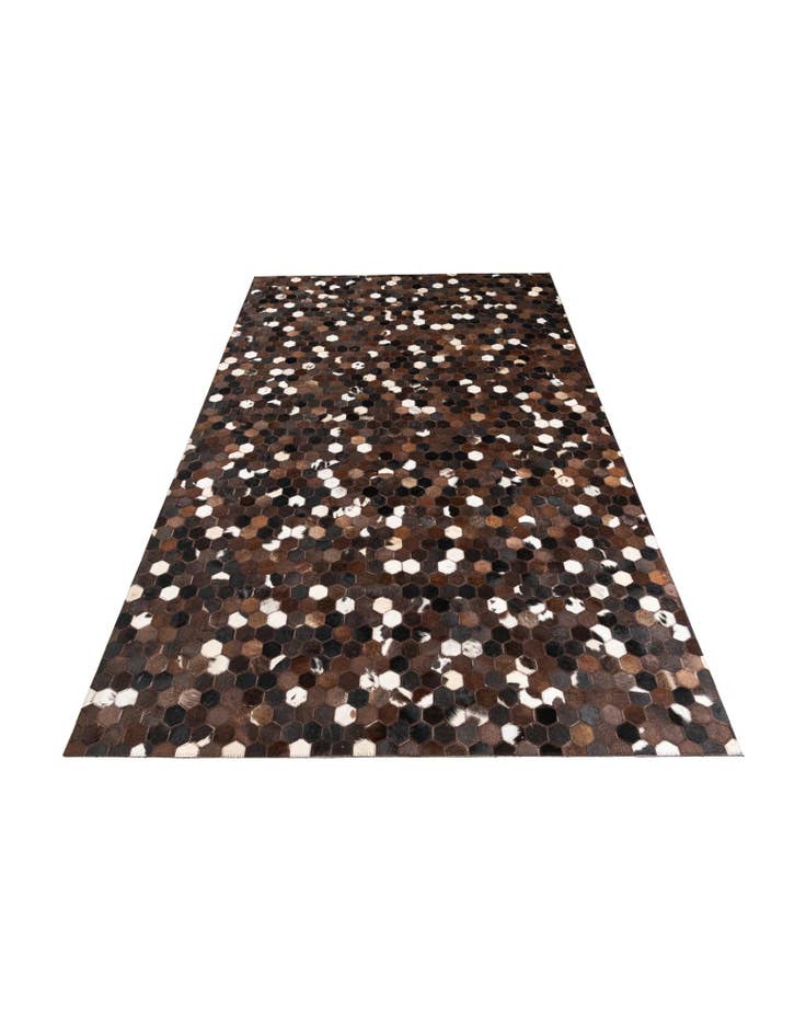 Detail image of 5' x 7' 10 Cowhide Leather Rug