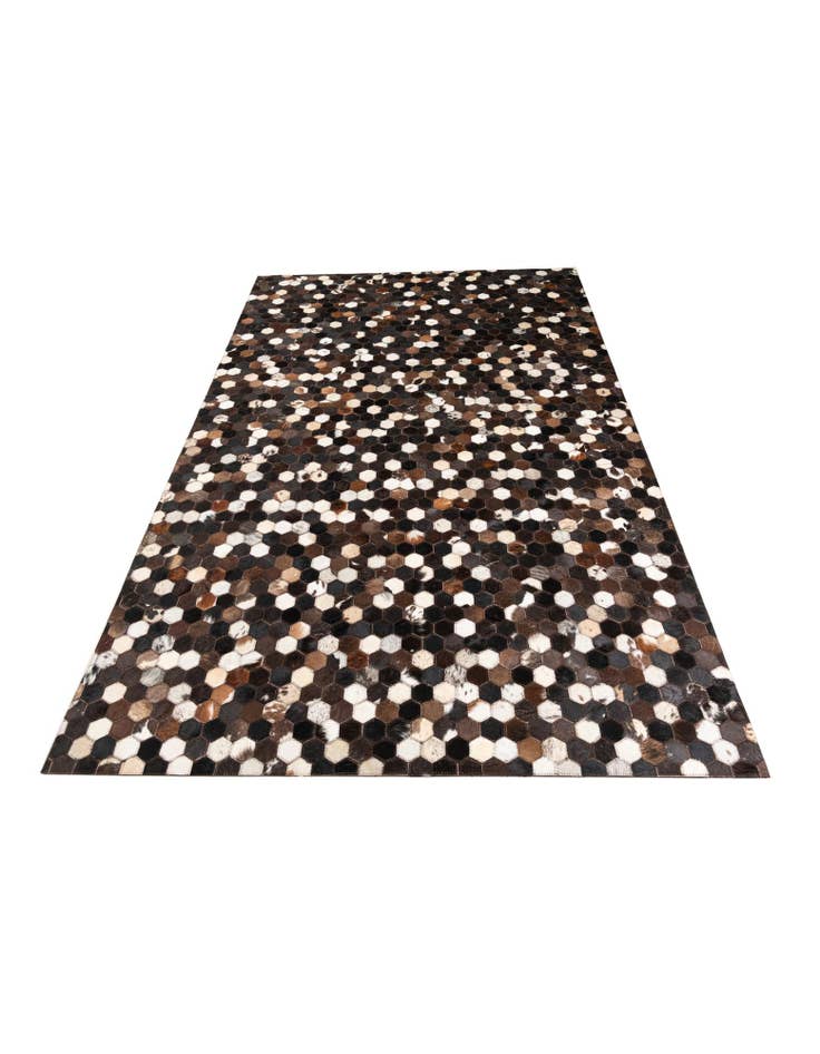 Detail image of 5' x 7' 10 Cowhide Leather Rug