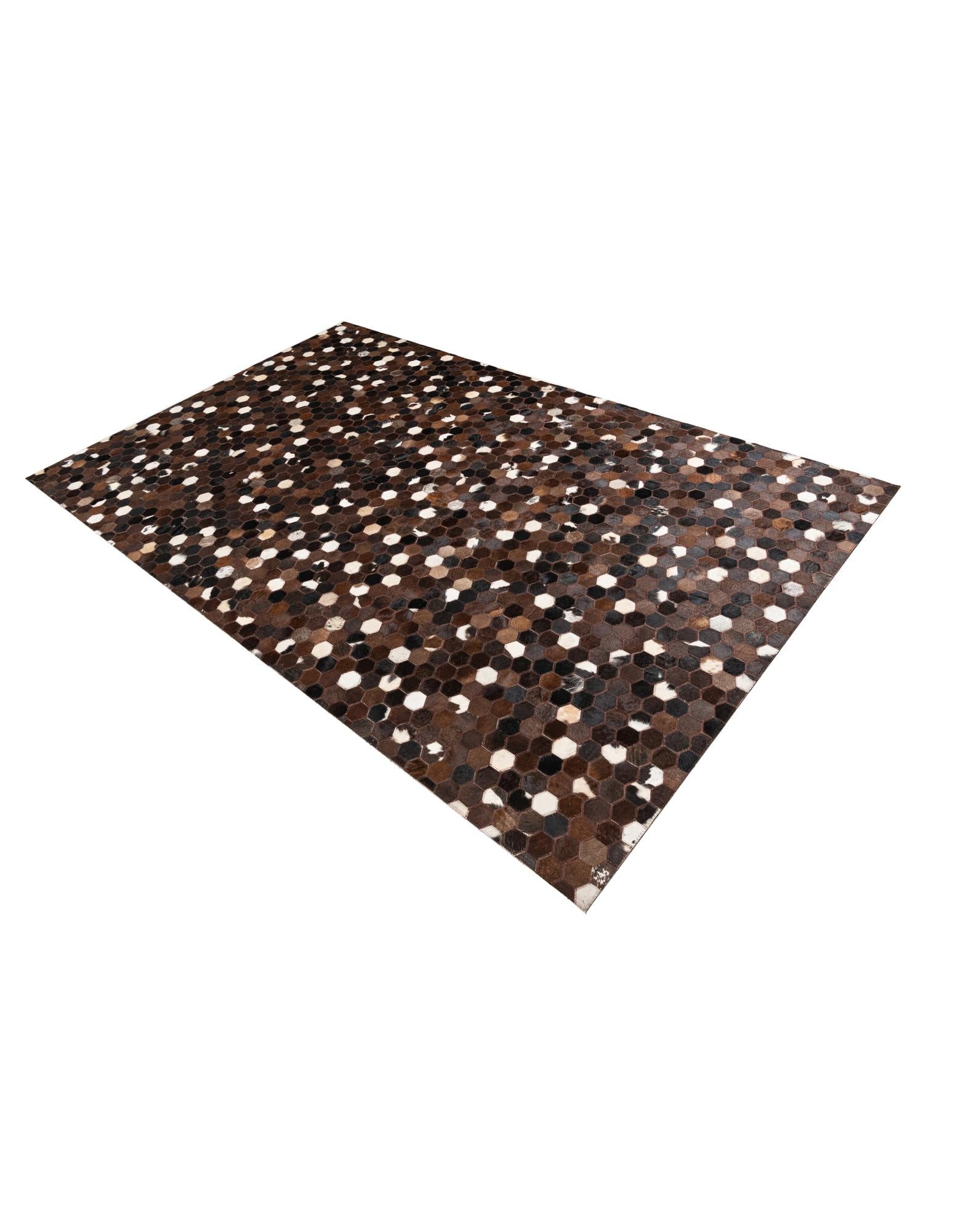 5' x 8' Cowhide Leather Rug