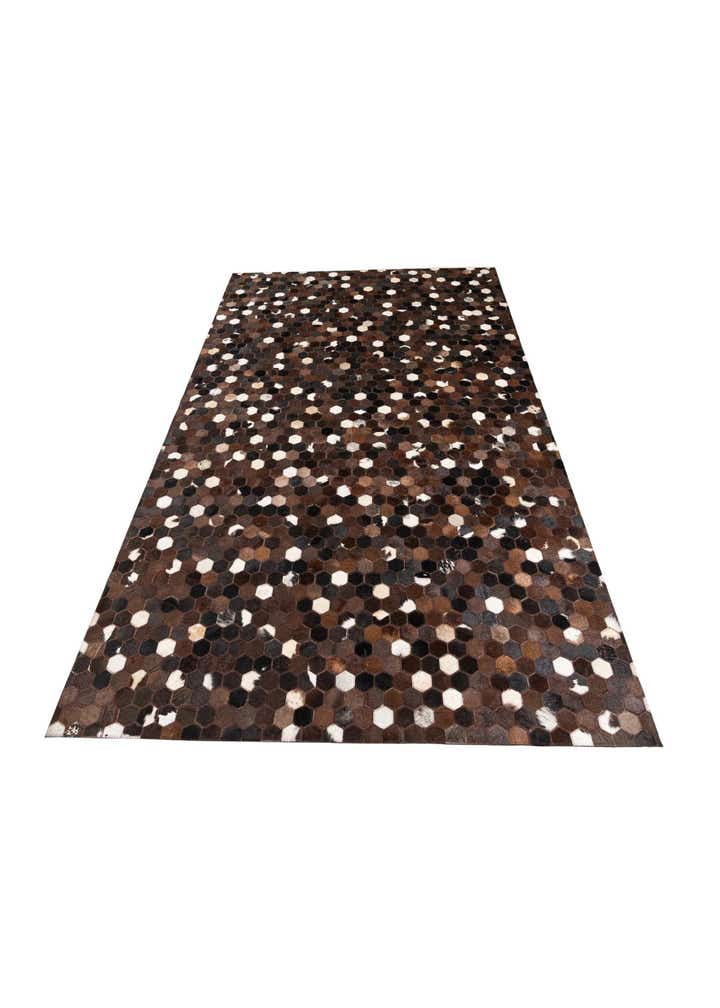 5' x 8' Cowhide Leather Rug