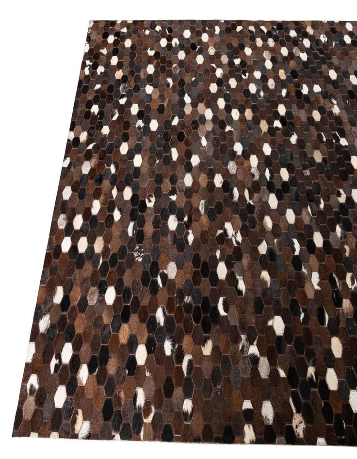 Detail image of 5' x 8' Cowhide Leather Rug