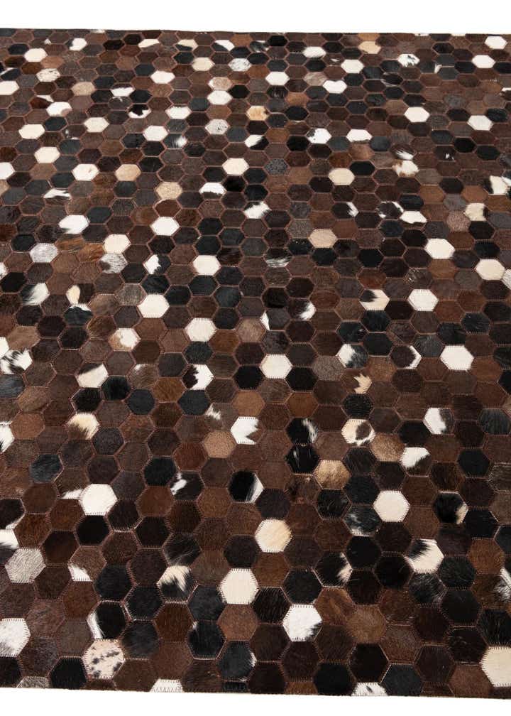 5' x 8' Cowhide Leather Rug