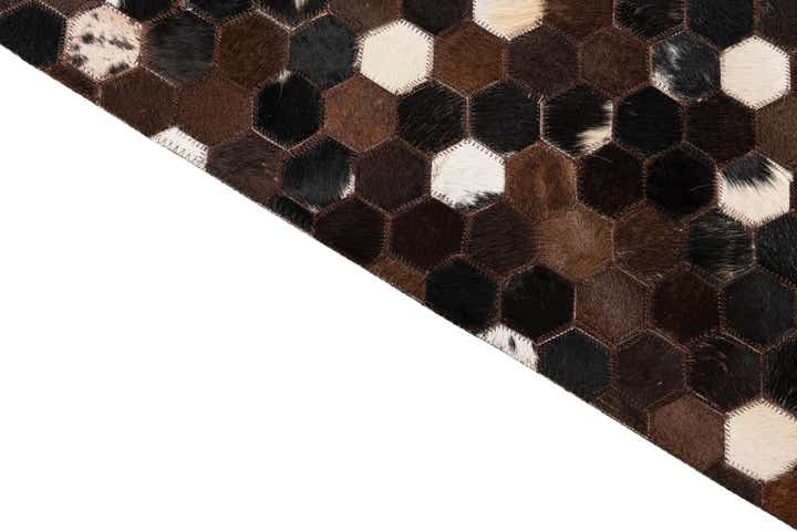 5' x 8' Cowhide Leather Rug