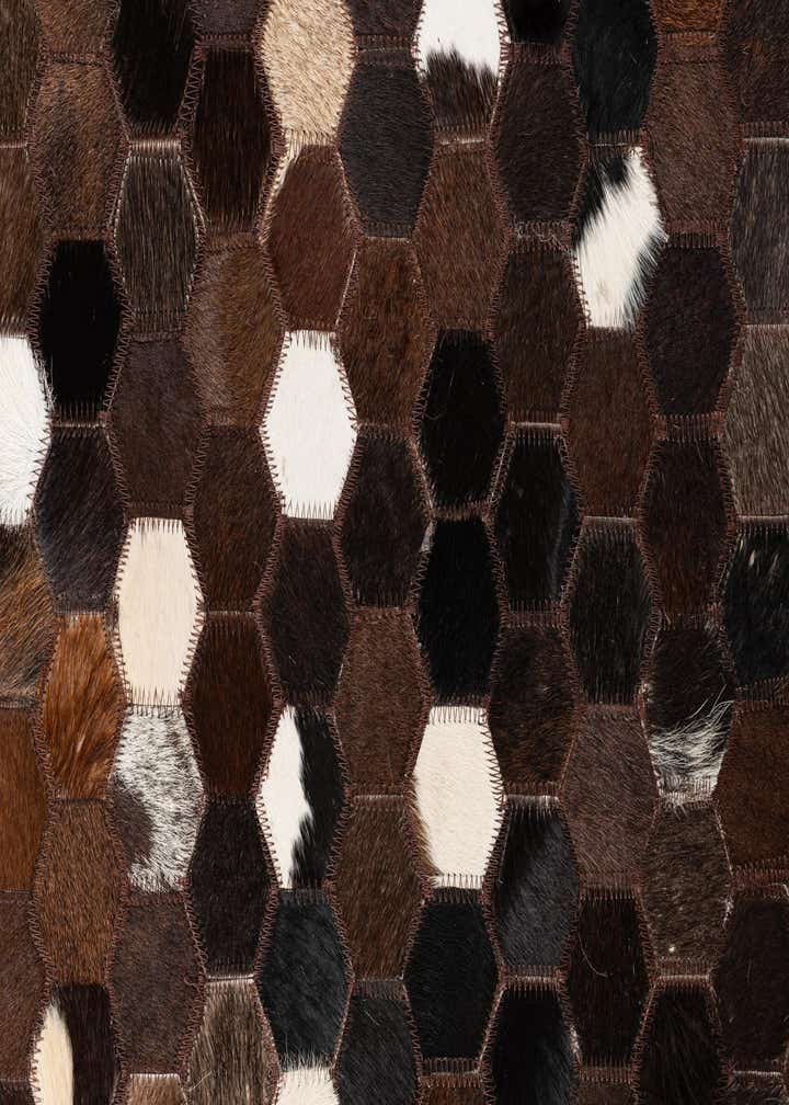 5' x 8' Cowhide Leather Rug