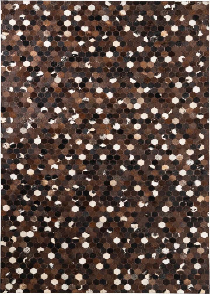 5' x 8' Cowhide Leather Rug