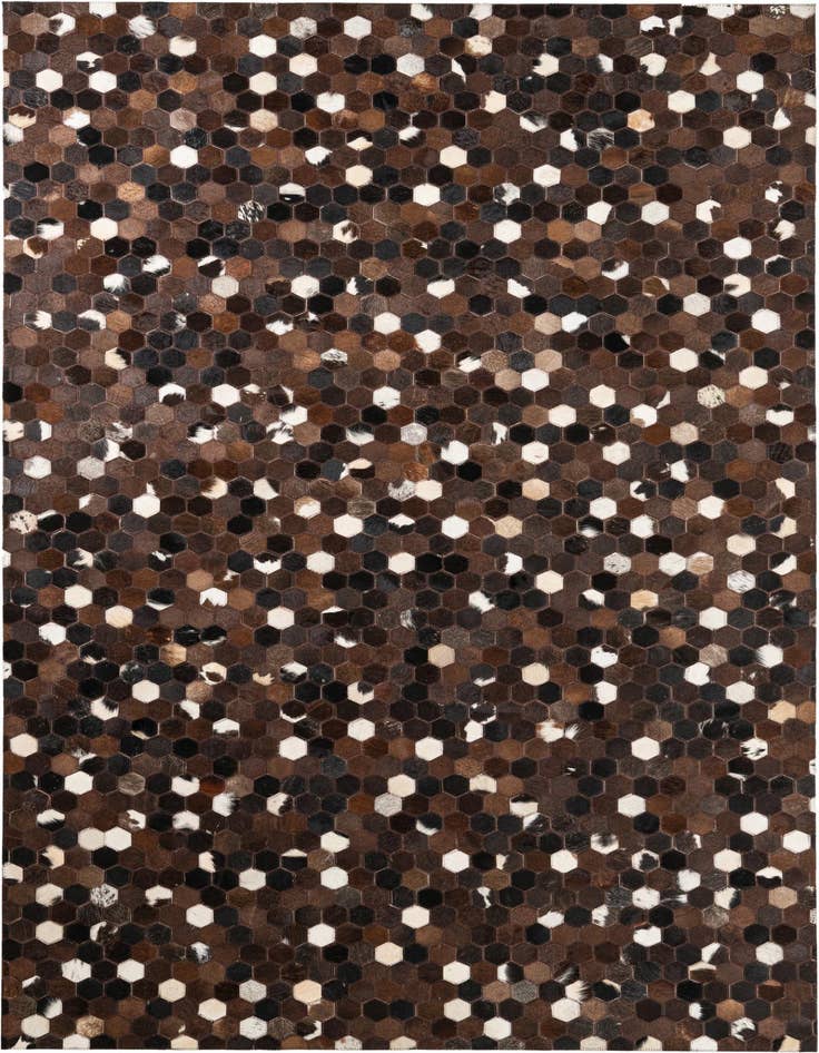 Detail image of 5' x 8' Cowhide Leather Rug