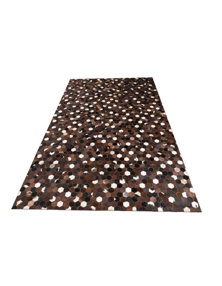 Detail image of 5' 1 x 8' Cowhide Leather Rug