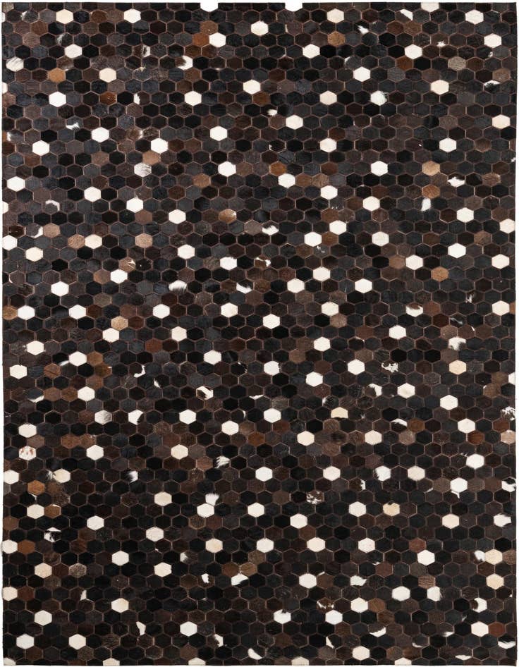 Detail image of 5' 1 x 8' 1 Cowhide Leather Rug