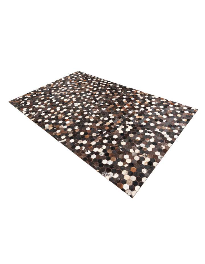 5' x 8' Cowhide Leather Rug