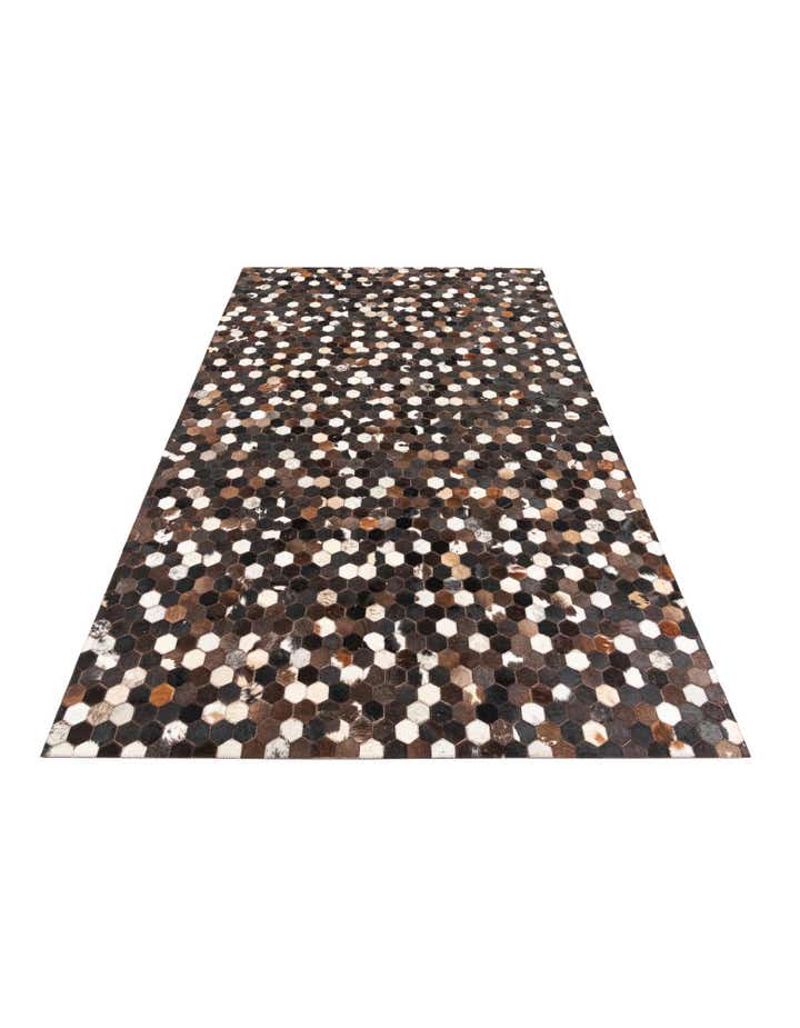 5' x 8' Cowhide Leather Rug