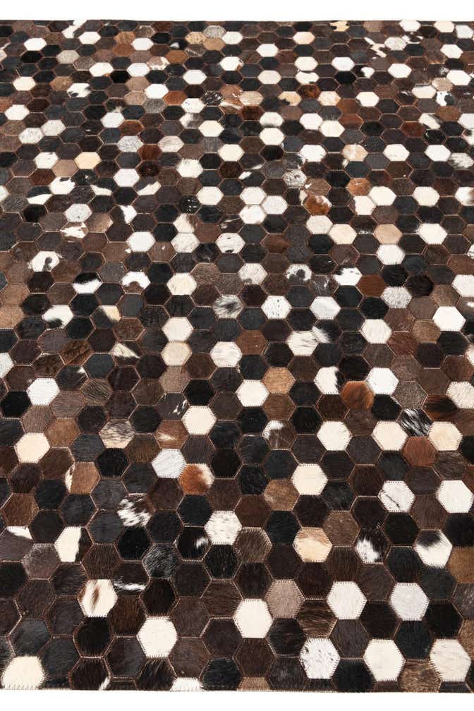5' x 8' Cowhide Leather Rug