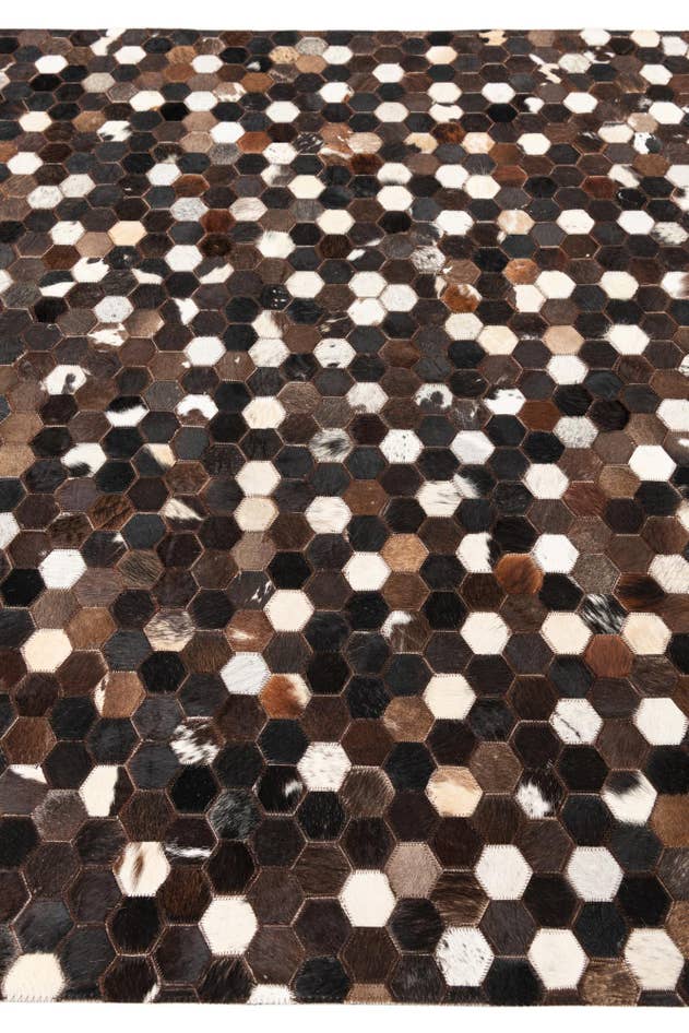 Detail image of 5' x 8' Cowhide Leather Rug